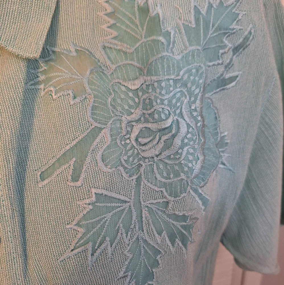 Rare vintage kokomo seafoam 2 PC maxi dress set sz medium *G - Picture 7 of 8